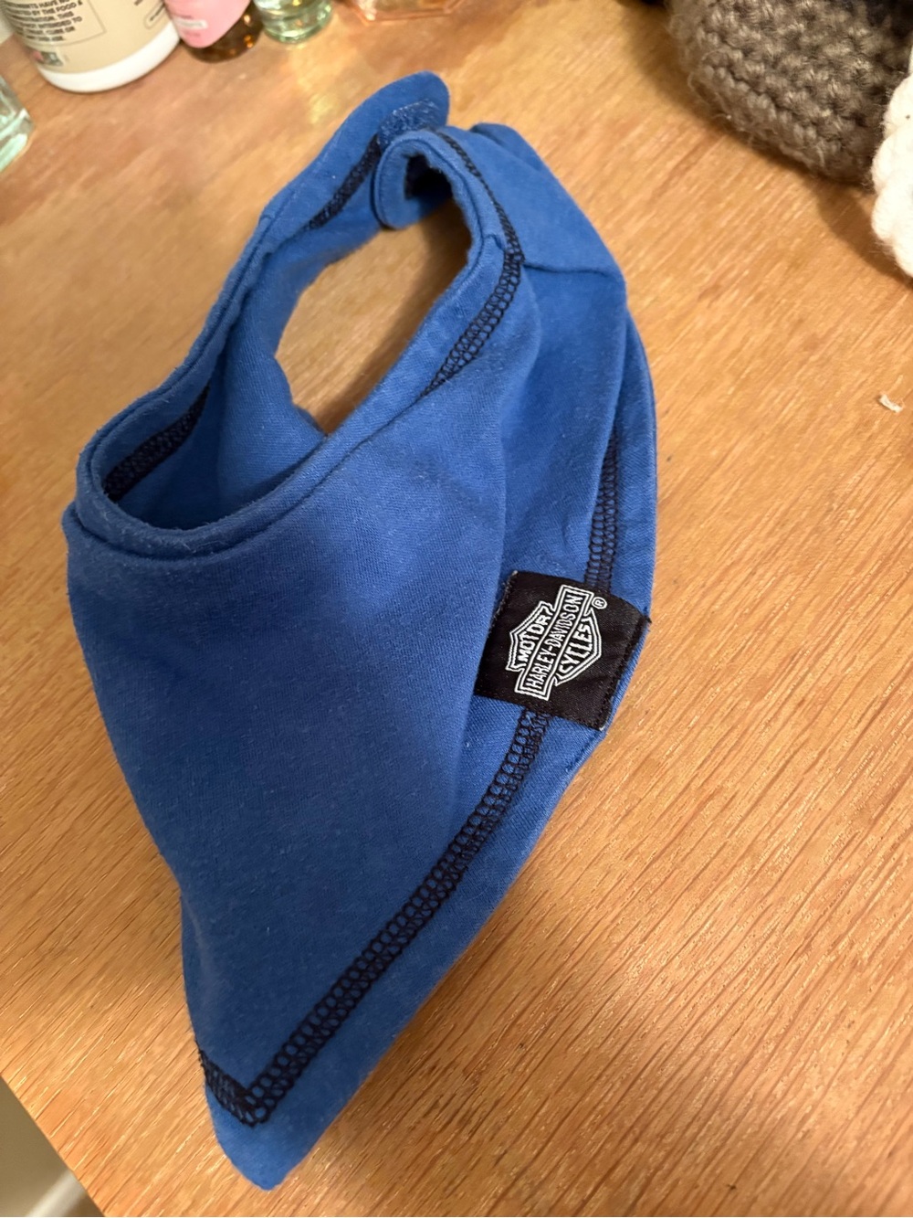 Harley-Davidson baby bib Royal Blue